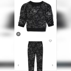 Janie and Jack Kimberly Goldson Rose Sweatshirt and Jogger Set ( size 4T )